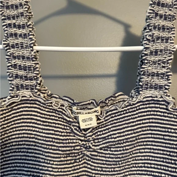 Billabong Navy and White Striped Top - Picture 3 of 3